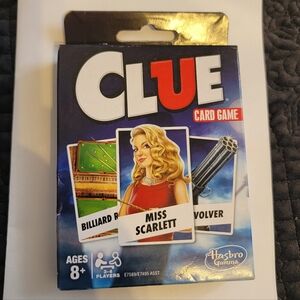 Hasbro Gaming CLUE Card Game Ages 8+ Up to 4 Players - Brand New